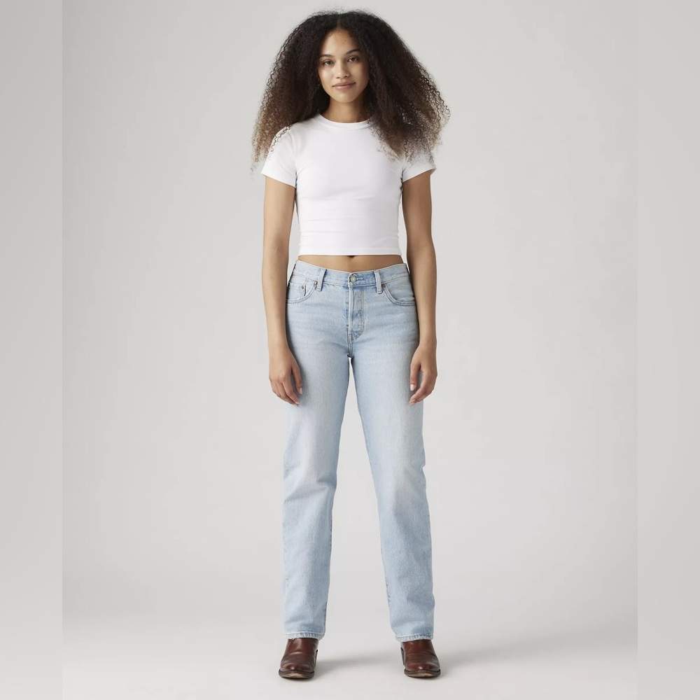 Levi's 501 90s Light Blue Straight-Leg Women's Jeans